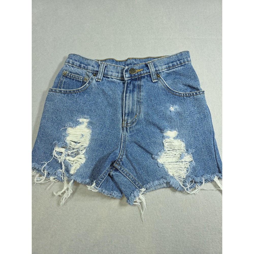 Dark Washed Denim Cutoff Shorts Sz 2 100% Cotton